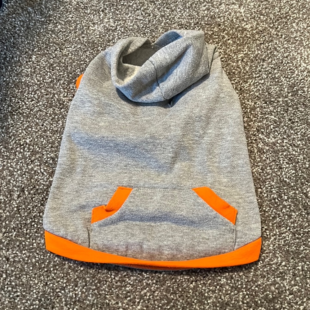 Gray dog sweatshirt
